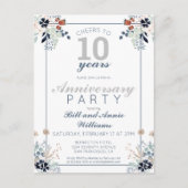 10e trouwdag Gefeliciteerd met 10 jaar  Briefkaart (Voorkant)