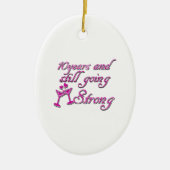 10e trouwdag keramisch ornament (Voorkant)