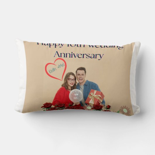10e trouwdag kussen (Achterkant)