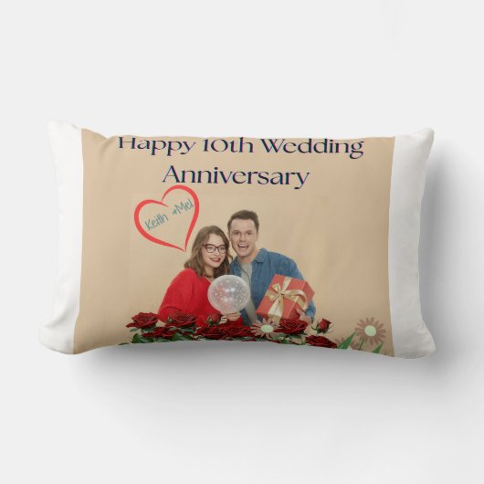 10e trouwdag kussen (Voorkant)