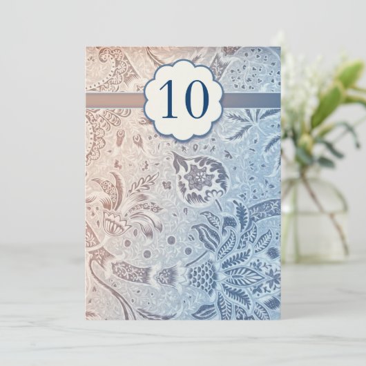 10e trouwdag mooie uitnodigingen (Staand voorkant)