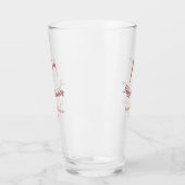10e trouwdag perzik pastel naam retro b glas (Links)