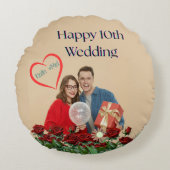 10e trouwdag rond kussen (Voorkant)