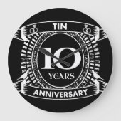 10e trouwdag tin grote klok (Voorkant)