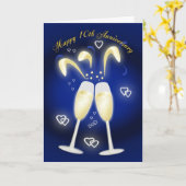 10e trouwdag Tin Huwelijk Kaart (Gele Bloem)