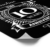 10e trouwdag tin poster (Hoek)