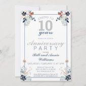 10e trouwdag Verjaardagsfeest voor 10 jaar Kaart (Voorkant)