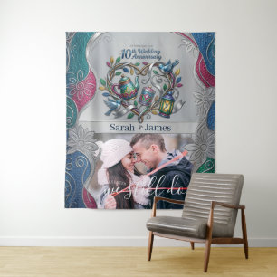 10e trouwjubileum We Do nog steeds fotodecoratie Wandkleed