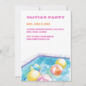 10e uitnodiging van de Birthday Party (Achterkant)