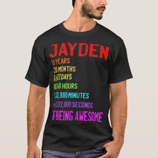 10e verjaardag 10 jaar 120 maanden 3652 dagen t-shirt