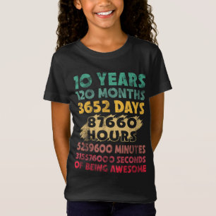 10e verjaardag 10 jaar Geweldige T-shirt