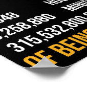 10e verjaardag 10 jaar oud Geweldige Poster (Hoek)