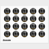 10e verjaardag 10 jaar oud Geweldige Ronde Sticker (Vel)
