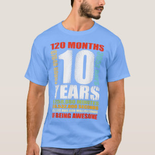 10e verjaardag 10 jaar oude jongens meisjes Kinder T-shirt
