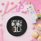 10e verjaardag 10 jaar oude kinderen verjaardag Du Papieren Bordje (Feest)