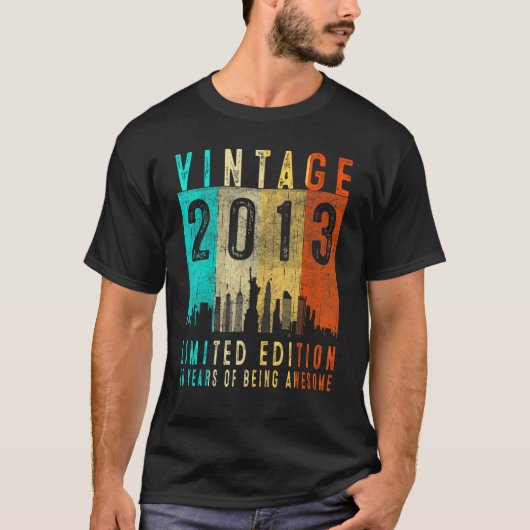 10e verjaardag  2013 10 jaar oud t-shirt (Voorkant)