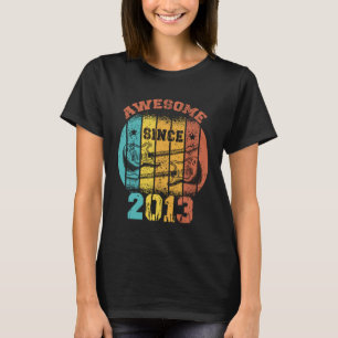 10e verjaardag 2013 Retro 10 jaar oud Guit T-shirt