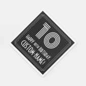 10e verjaardag: Art Deco Geïnspireerde look "10" + Servet (Hoek)