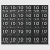 10e verjaardag: Art Deco geïnspireerde look "10" w Cadeaupapier (Vlak)