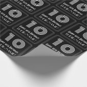 10e verjaardag: Art Deco geïnspireerde look "10" w Cadeaupapier (Hoek)