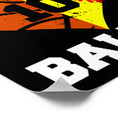 10e verjaardag Baller Plezier 10 Jaar Oud Softbal  Poster (Hoek)