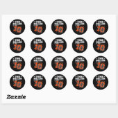 10e verjaardag Basketbal Boys Ronde Sticker (Vel)