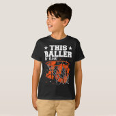 10e verjaardag Basketbal Boys T-shirt (Voorkant volledig)