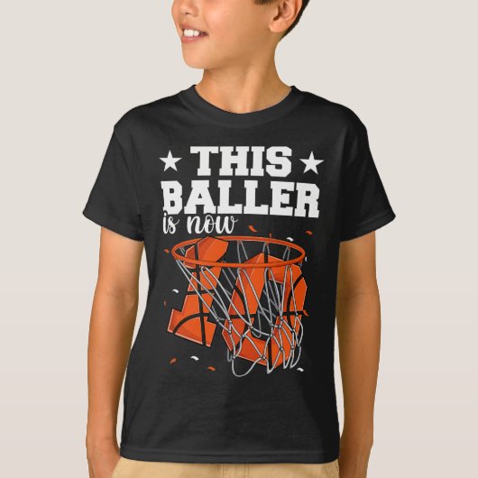 10e verjaardag Basketbal Boys T-shirt (Voorkant)