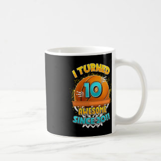 10e verjaardag basketbal Ik draaide 10 Jaar Oud Gi Koffiemok