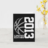10e verjaardag Basketbal Limited Edition 2013 2 Kaart (Gele Bloem)