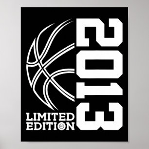 10e verjaardag Basketbal Limited Edition 2013 2 Poster