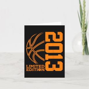 10E VERJAARDAG BASKETBAL LIMITED EDITION 2013 KAART