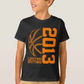10E VERJAARDAG BASKETBAL LIMITED EDITION 2013 T-SHIRT (Voorkant)