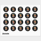 10e verjaardag Basketball Player Funny 10 jaar oud Ronde Sticker (Vel)