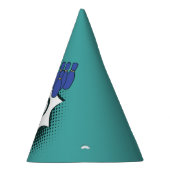 10e Verjaardag Blauw-Groen Bowling Feesthoedjes (Rechts)