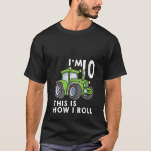 10e Verjaardag Boerderij Tractor 10 Jaar Oud Grapp T-shirt