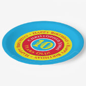 10e verjaardag Borden op papier Papieren Bordje (Gekanteld)