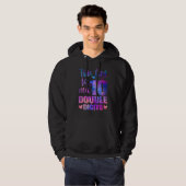 10e verjaardag cadeau dit meisje is nu 10 cijfers hoodie (Voorkant volledig)