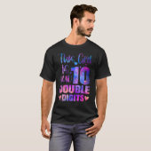 10e verjaardag cadeau dit meisje is nu 10 cijfers t-shirt (Voorkant volledig)