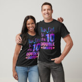 10e verjaardag cadeau dit meisje is nu 10 cijfers t-shirt (Unisex)
