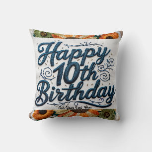 10e Verjaardag Cadeaus _ 10 cijfers Sierkussen