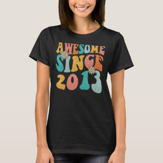 10e verjaardag cadeaus Geweldige sinds 2013 10 jaa T-shirt
