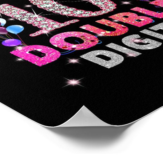 10e verjaardag cadeautjes dit meisje is nu 10 keer poster (Hoek)