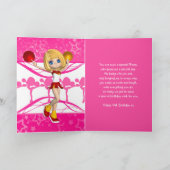 10e verjaardag Cheerleader Wenskaart Kaart (Binnen)