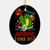 10e verjaardag Comic Style Geweldige sinds 2013 10 Keramisch Ornament (Rechts)