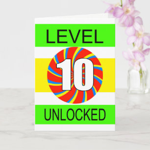 10e verjaardag computergamer kaart