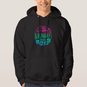10e verjaardag cruise 2024 Vakantie Squad Trip Mat Hoodie