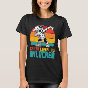 10e Verjaardag Dabbing Boy Bruh Level 10 Year Old T-shirt