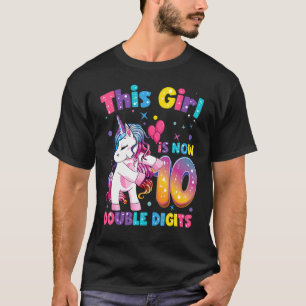 10e verjaardag Dit meisje is nu 10 cijfers T-shirt