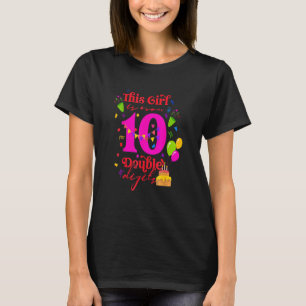 10e verjaardag Dit meisje is nu 10 cijfers T-shirt
